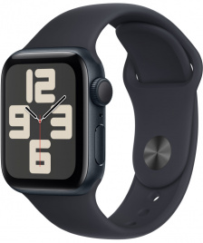 Apple Watch SE 2023 GPS 40mm Midnight Aluminium Case with Midnight Sport Band (M/L MR9Y3)