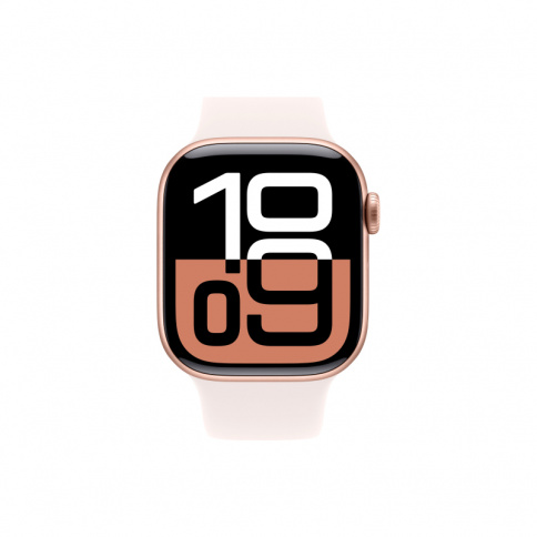 Apple Watch Series 10 GPS 42mm Rose Gold Aluminum Case with Light Blush Sport Band - S/M фото 2