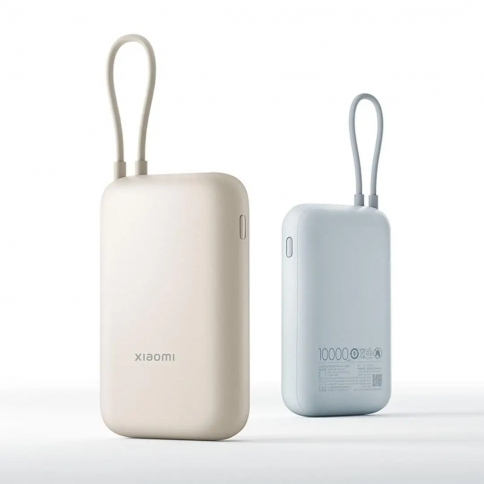 Портативный аккумулятор Xiaomi Mi Power Bank With Cable USB-C 10000mAh Pocket Version P15ZM Blue фото 6