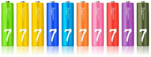 Батарейки алкалиновые Xiaomi ZMI Rainbow ZI7 AAA LR03 1.5V 10 шт фото 1