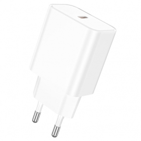 СЗУ Borofone BA71A Power single Port PD20W charger set(C to iP)(EU) white фото 2