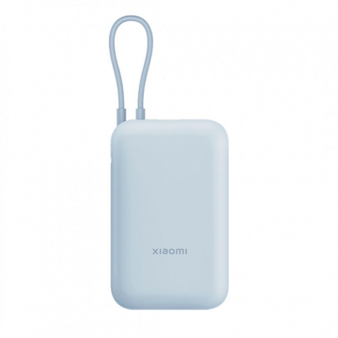 Портативный аккумулятор Xiaomi Mi Power Bank With Cable USB-C 10000mAh Pocket Version P15ZM Blue фото 1